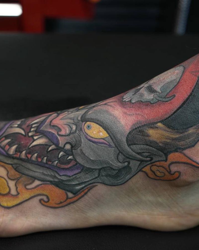 般若纹身图片_手部脚部New SchoolOld School纹身图案