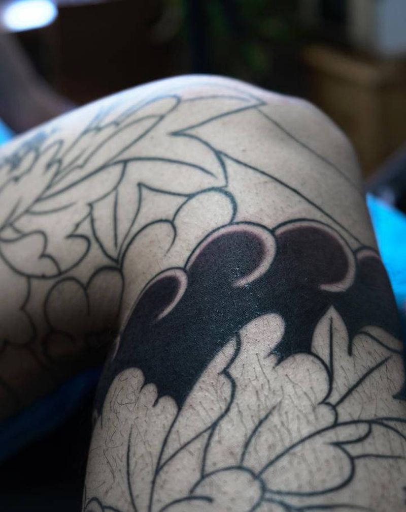 腻纹身图片_手臂腿部老传统新传统纹身图案