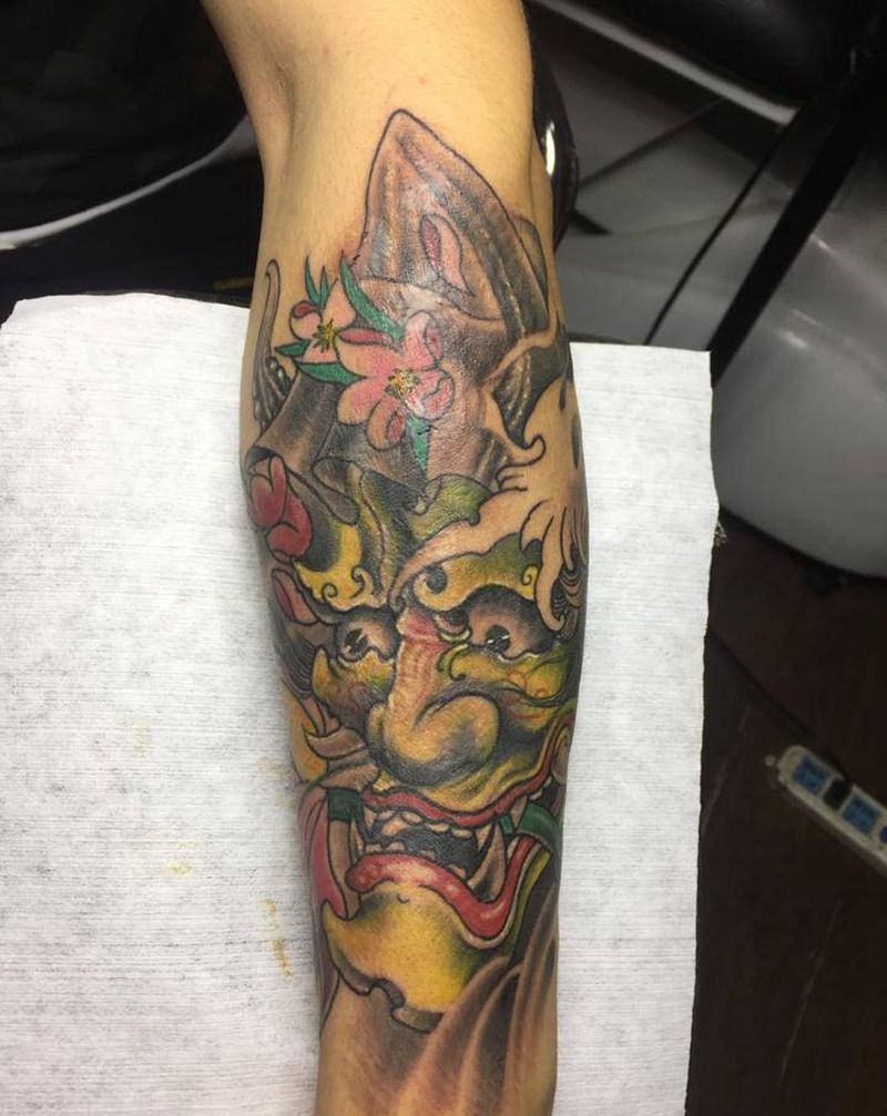 遮盖纹身图片_手臂新传统纹身图案