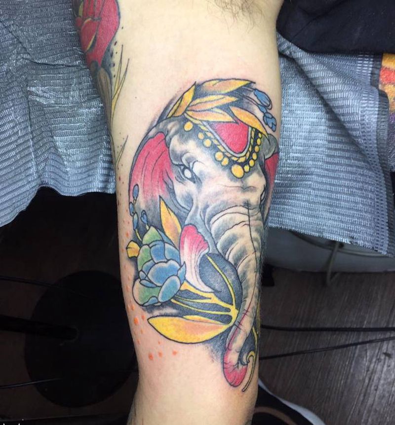 欧美作品纹身图片_手臂New School纹身图案