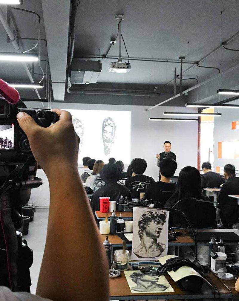纹身大咖录课现场花絮纹身图片_欧美写实乐道刺青纹身图案