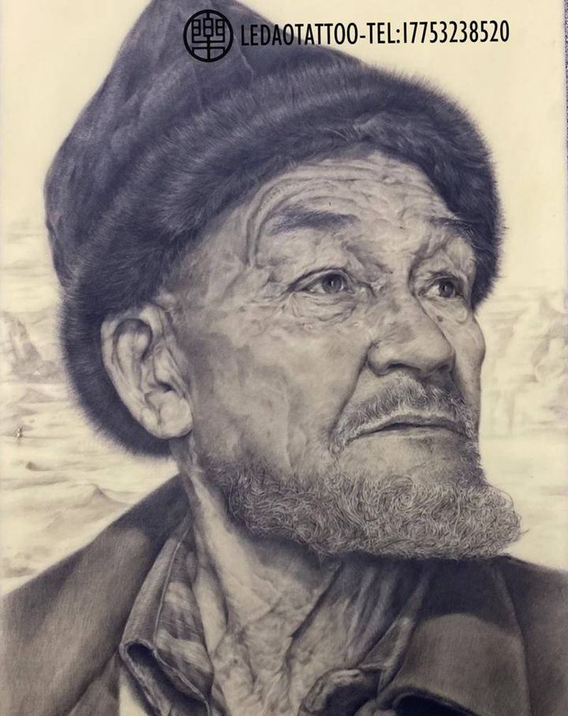 乐道学员作品纹身图片_欧美写实乐道刺青纹身图案