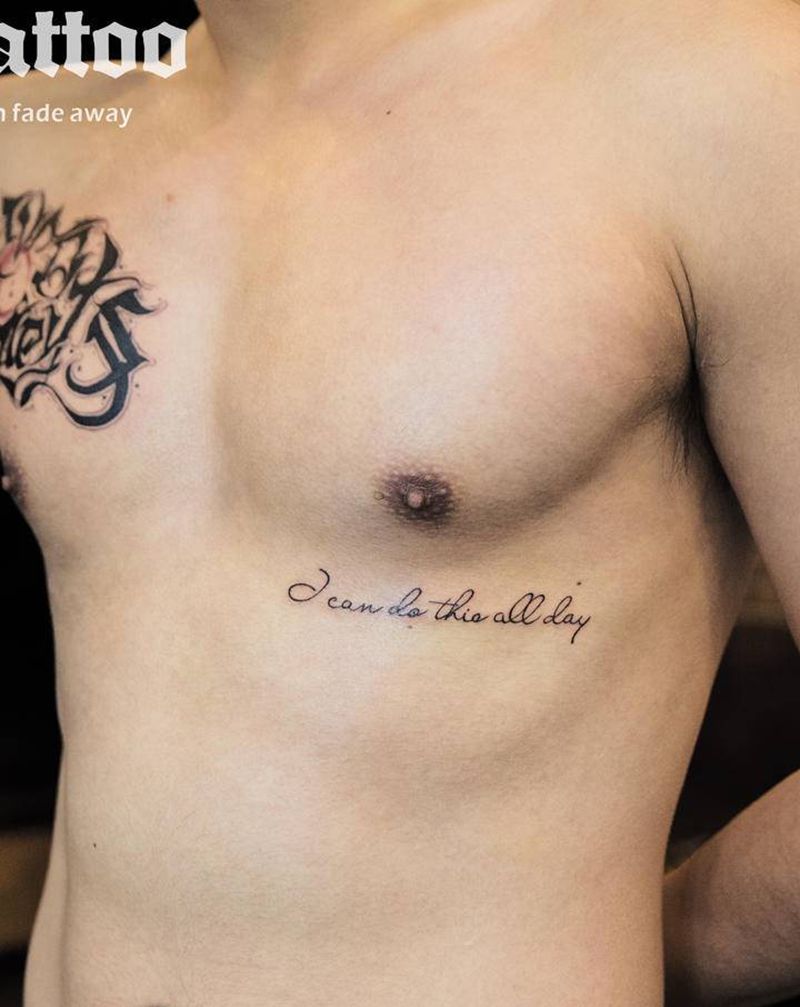 臂环*字母*花体纹身图片_胸部手臂花体字纹身图案