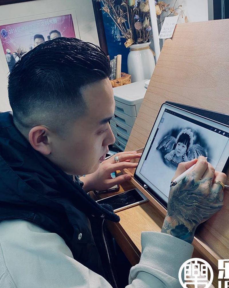 乐道日常纹身图片_手臂手部欧美写实纹身图案