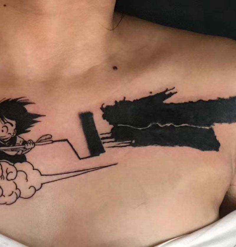 悟空纹身图片_遮盖纹身图案