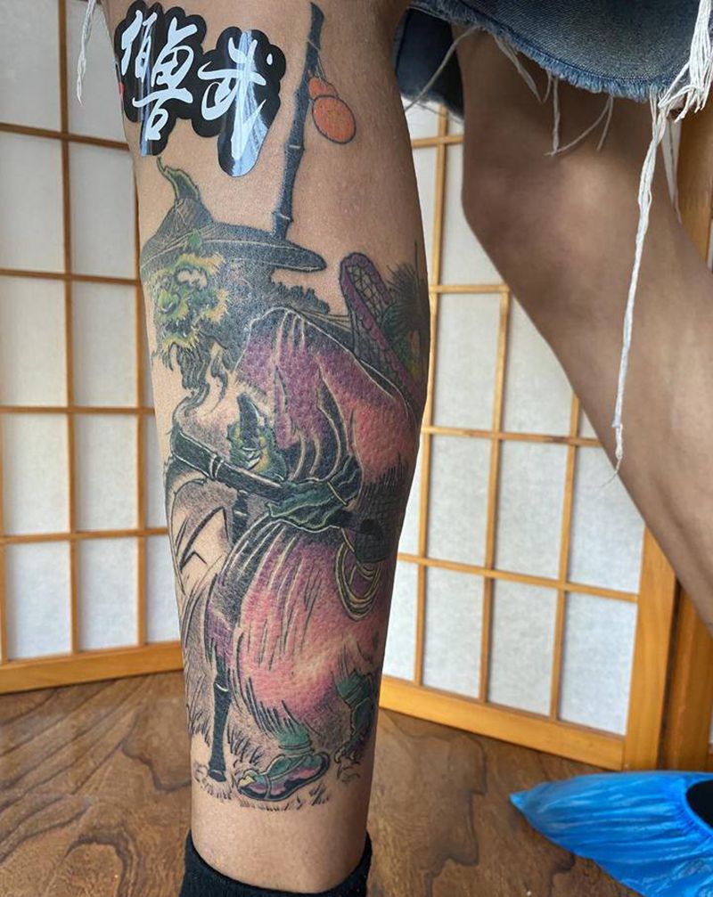 河童纹身图片_新传统纹身图案