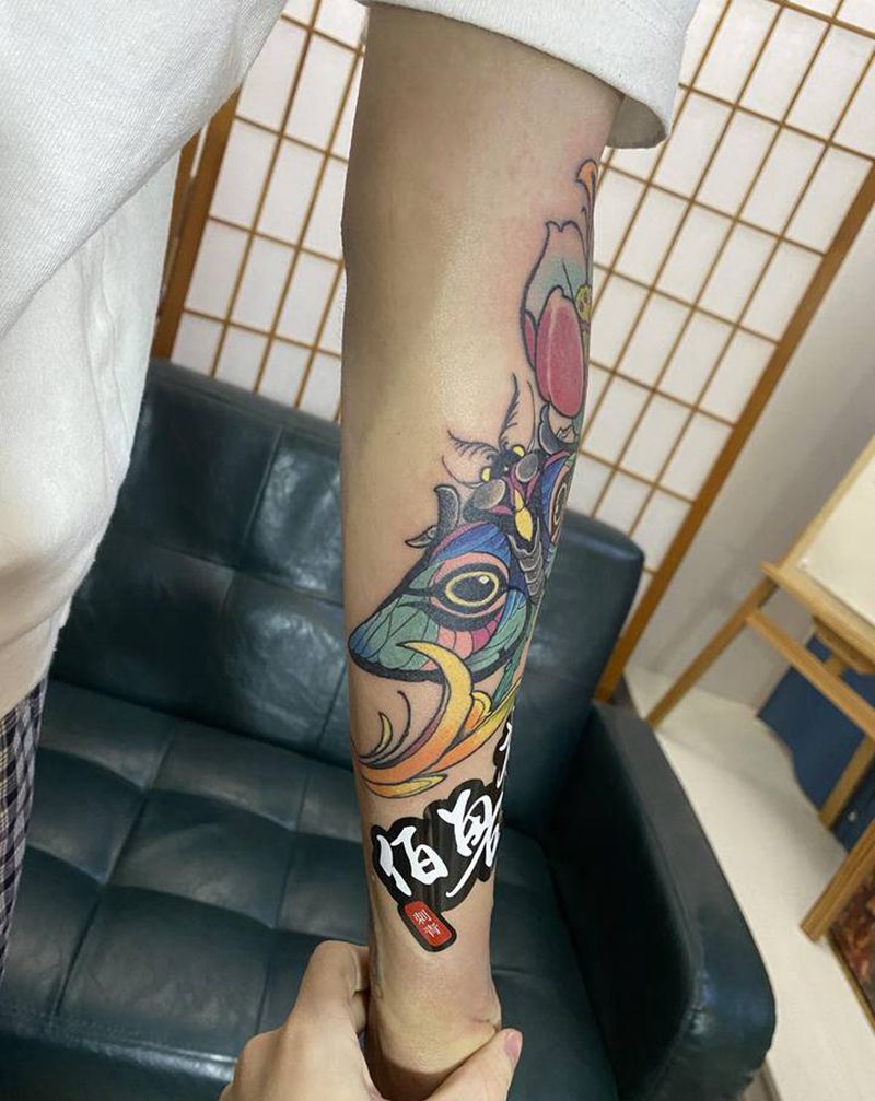 小臂纹身图片_New School纹身图案