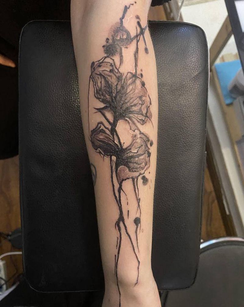 水墨纹身图片_几何纹身图案