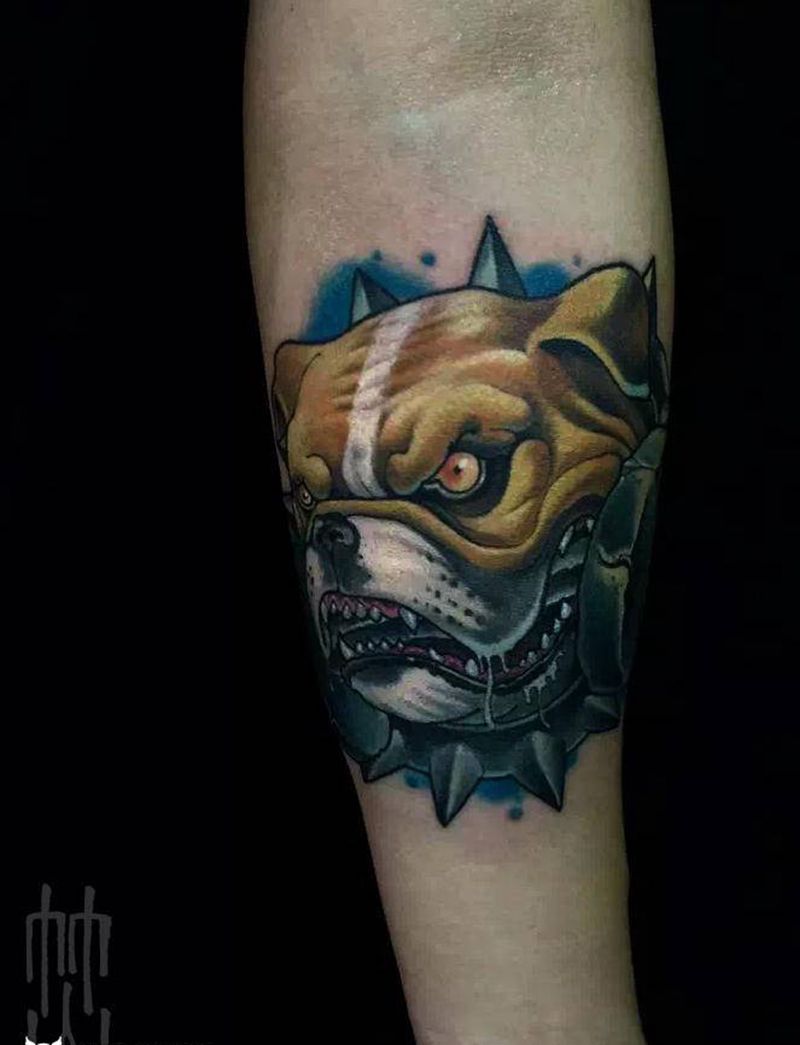 恶霸纹身图片_手臂New School纹身图案