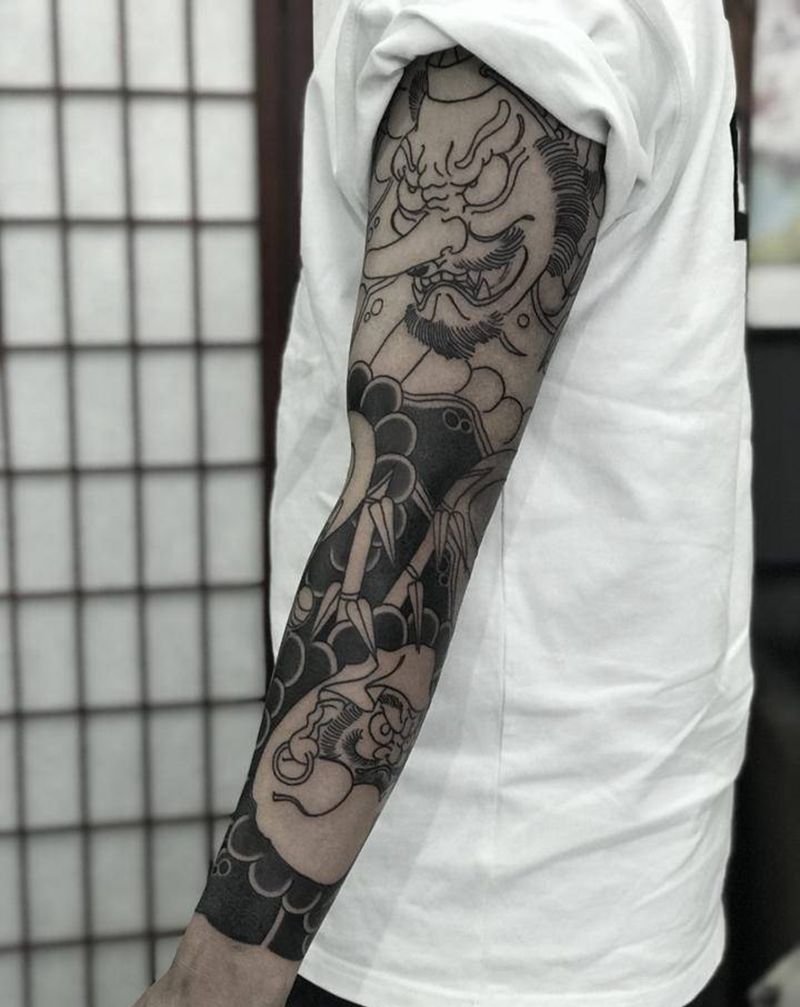 未完纹身图片_老传统纹身图案