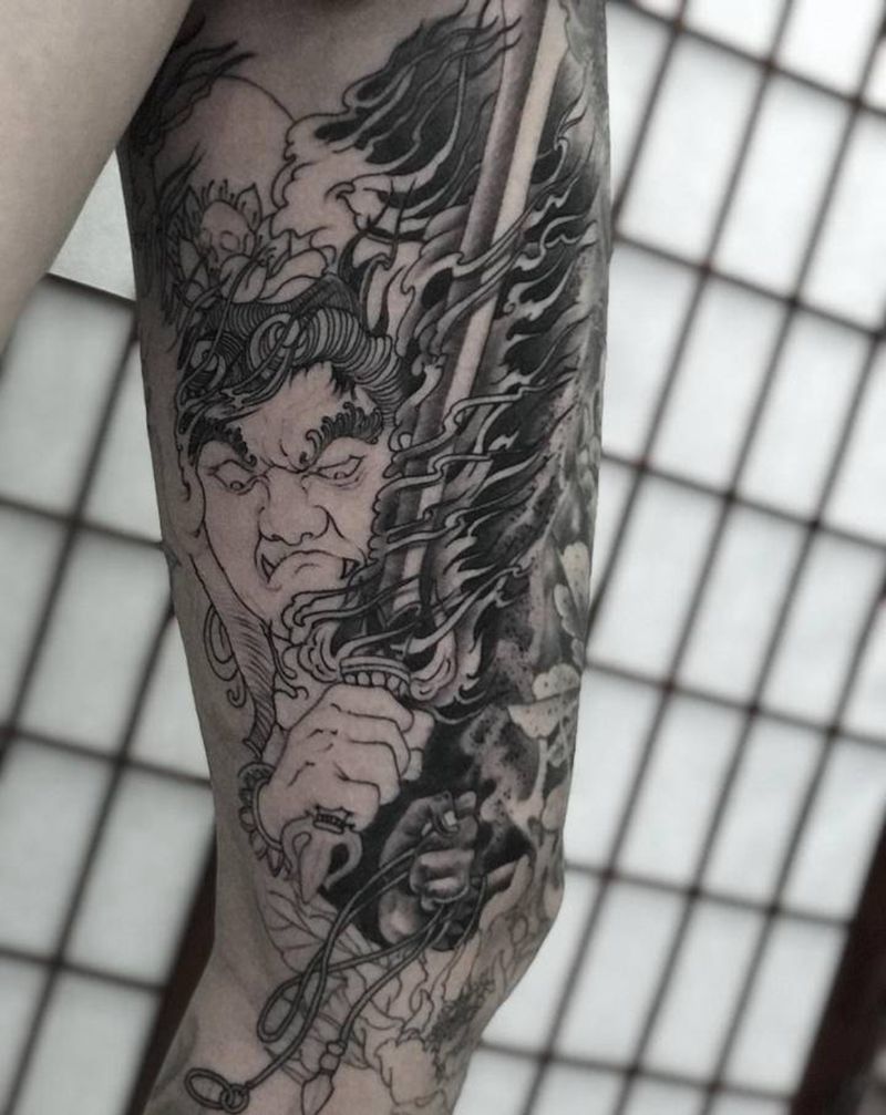 不动纹身图片_新传统纹身图案