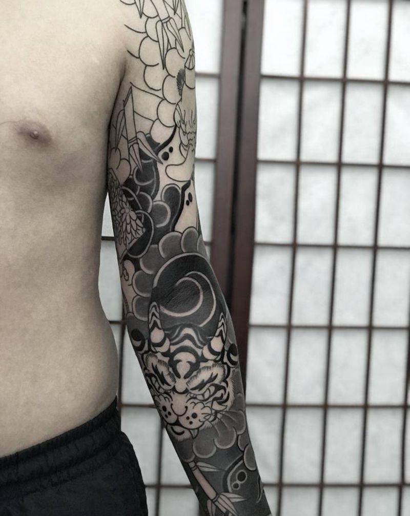 未完纹身图片_老传统纹身图案