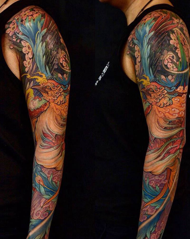 花臂纹身图片_手臂纹身图案