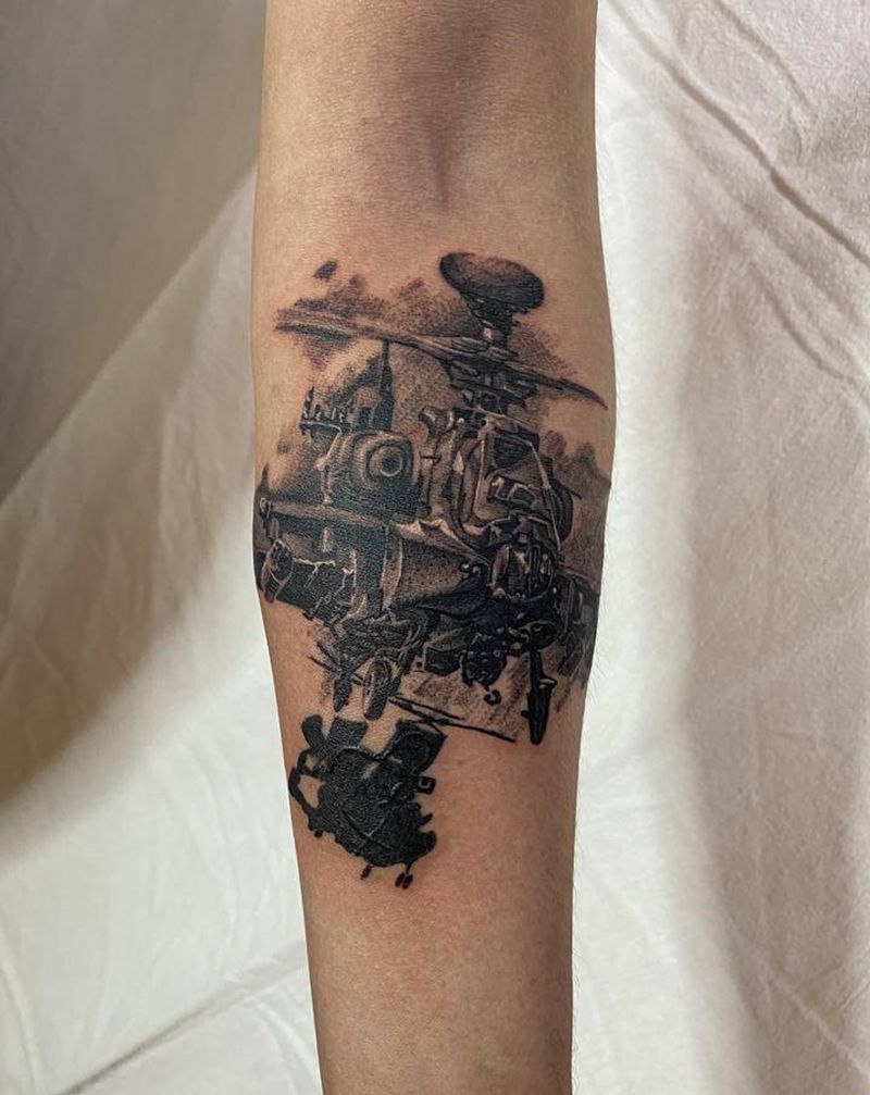 《阿帕奇》纹身图片_手臂纹身图案