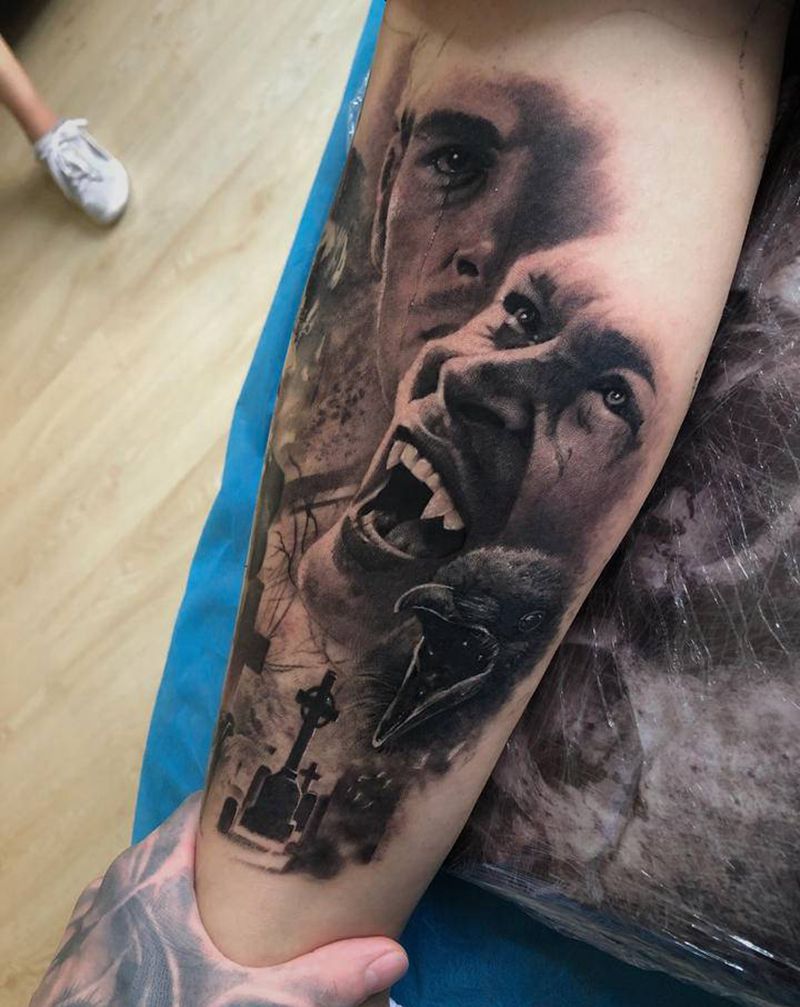 吸血鬼纹身图片_暗黑纹身图案