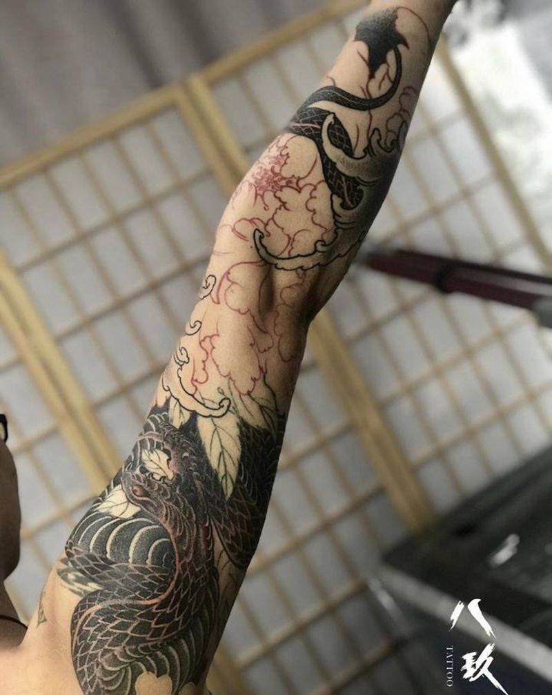 未完待续纹身图片_老传统新传统纹身图案