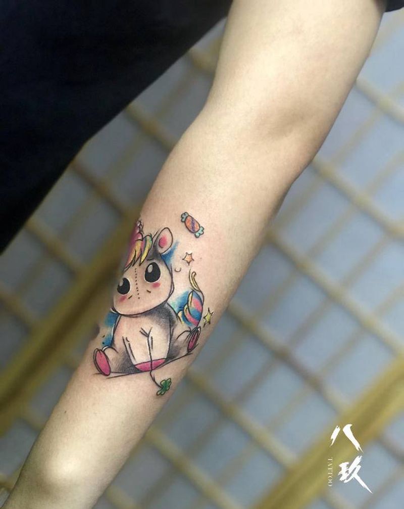 三德子师傅今日小图纹身图片_新传统欧美写实纹身图案