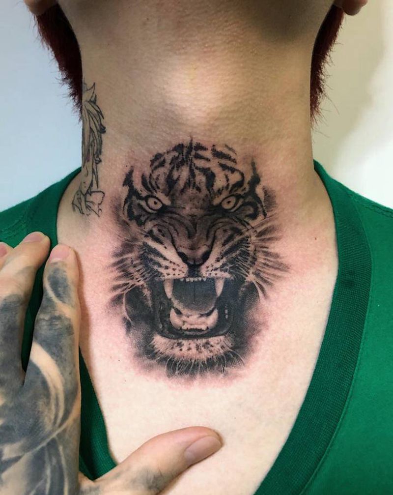 新作纹身图片_老虎纹身图案