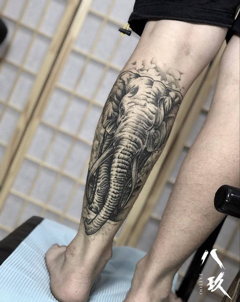 恢复2个月后纹身图片_腿部纹身图案