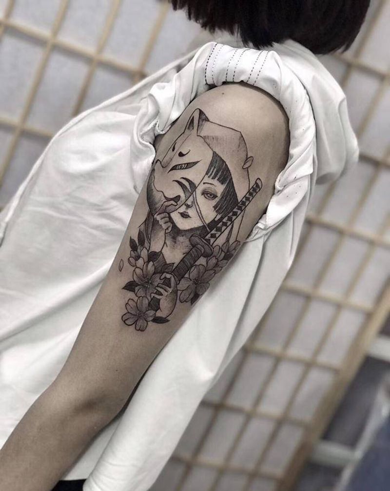 三德子师傅纹身图片_手臂纹身图案