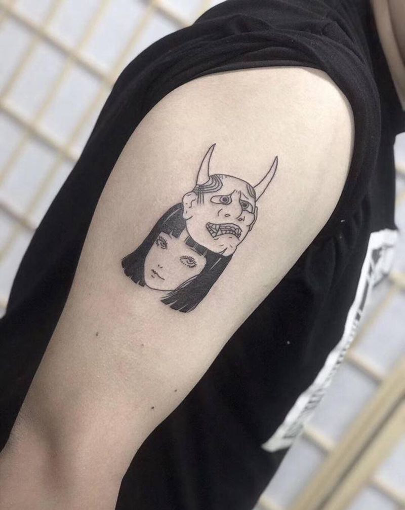 玄师傅纹身图片_手臂纹身图案