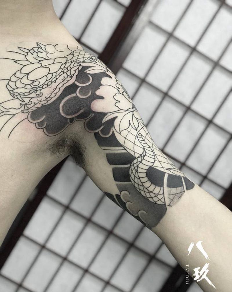 遮盖，纹身图片_老传统纹身图案