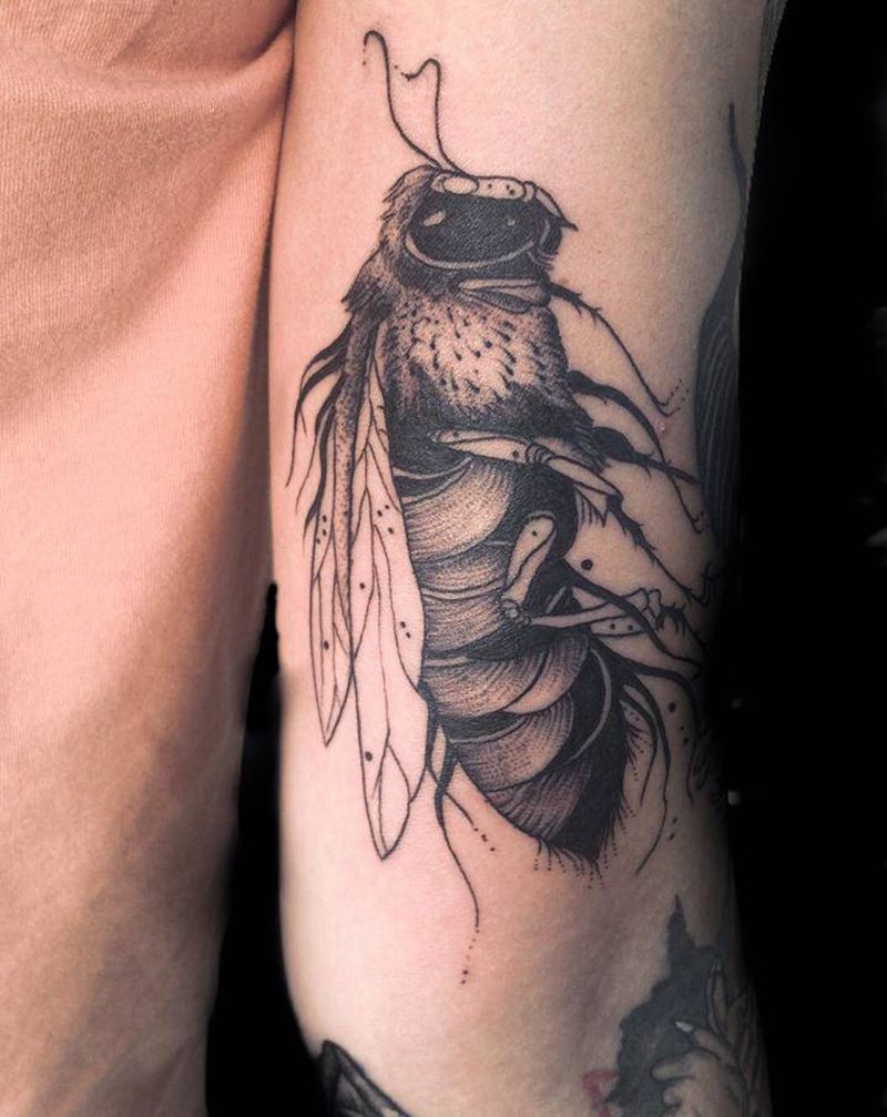 暗黑纹身图片_点刺纹身图案