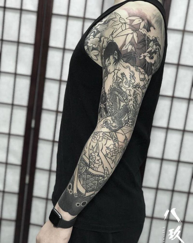 未完纹身图片_新传统纹身图案