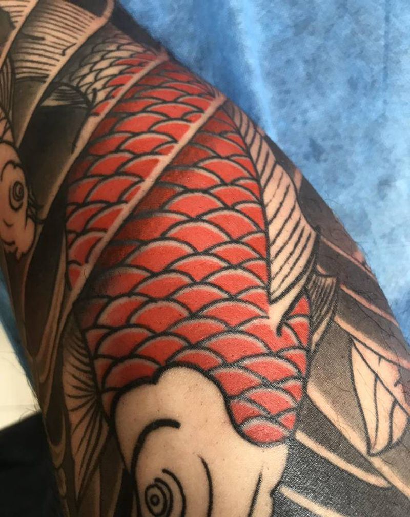 花腿纹身图片_老传统纹身图案