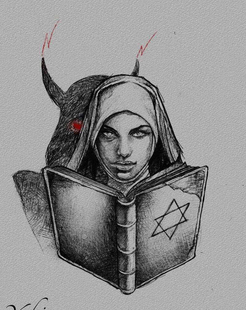 看我的眼纹身图片_手稿纹身图案