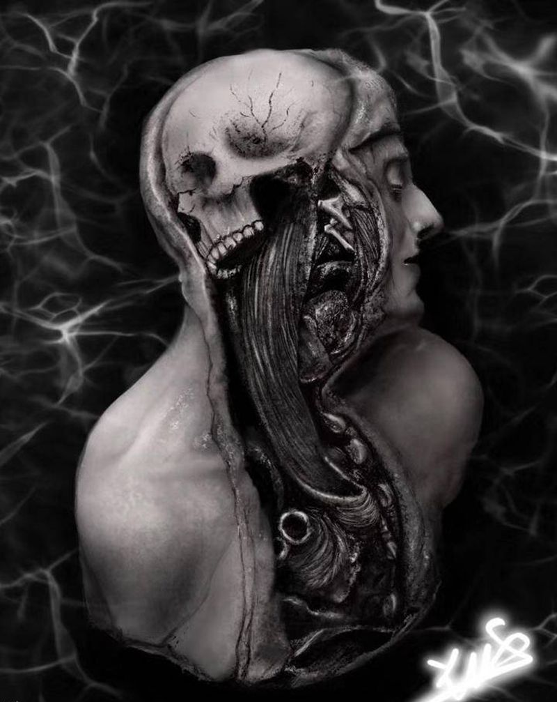 人心纹身图片_欧美写实纹身图案