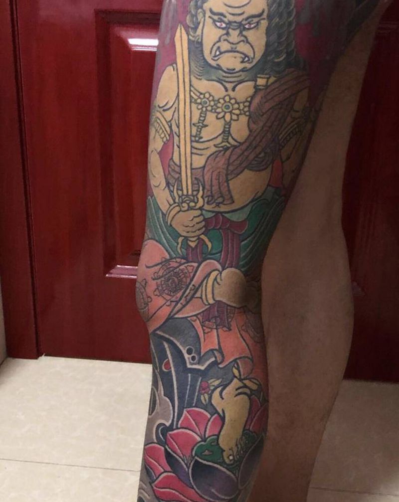 客人反馈恢复半年后纹身图片_老传统纹身图案