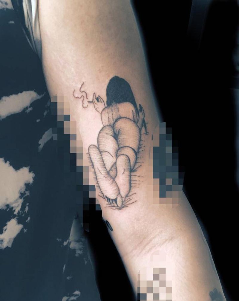 暗黑纹身图片_点刺纹身图案