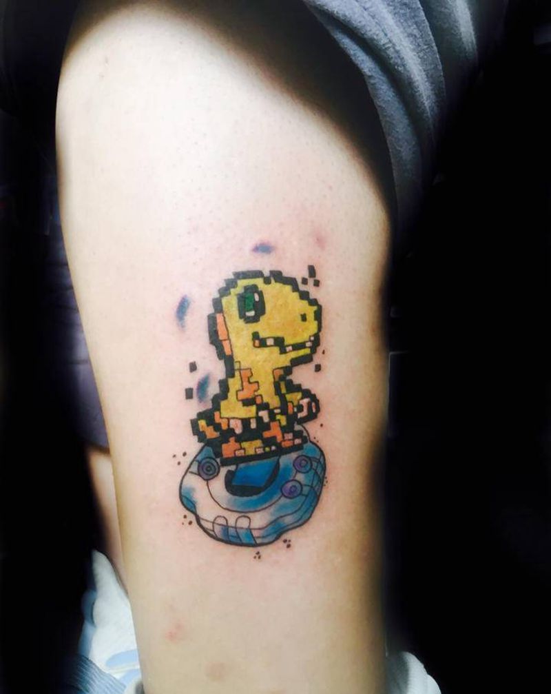 数码宝贝纹身图片_水彩纹身图案