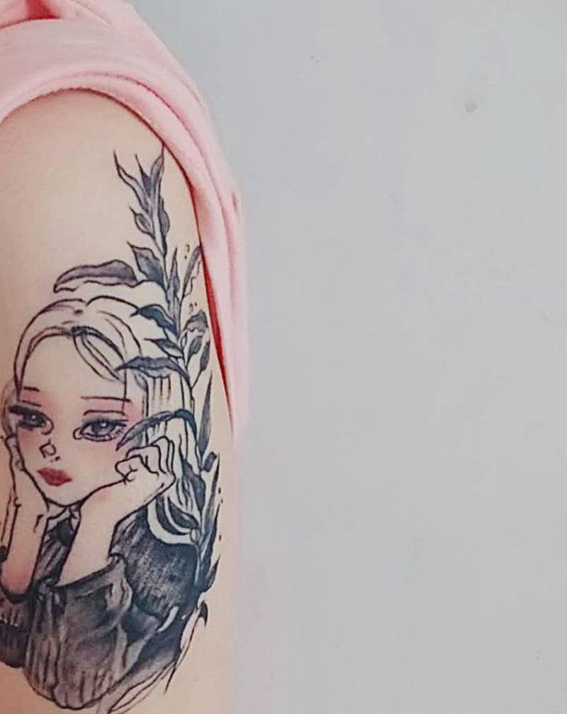 思考人生纹身图片_手臂纹身图案