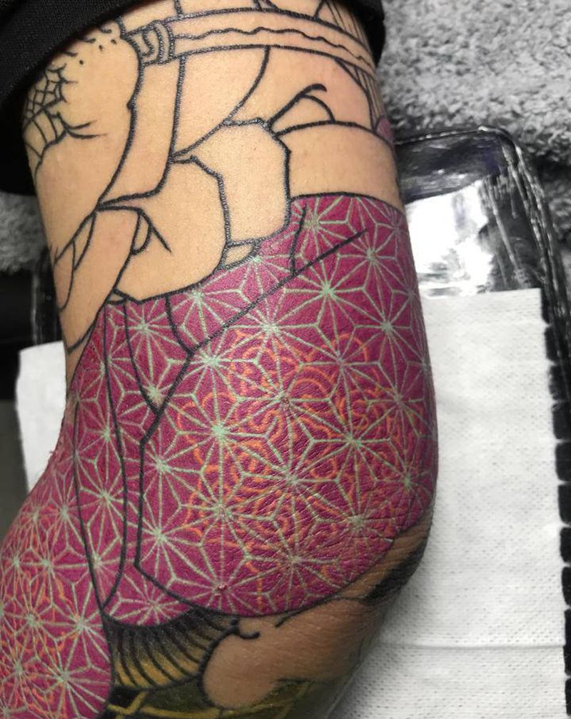 花棉裤纹身图片_老传统纹身图案