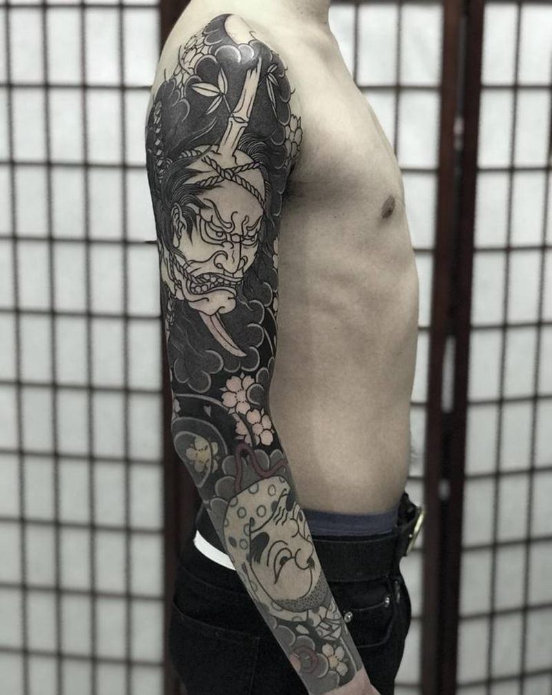 未完。年后见纹身图片_手臂老传统纹身图案