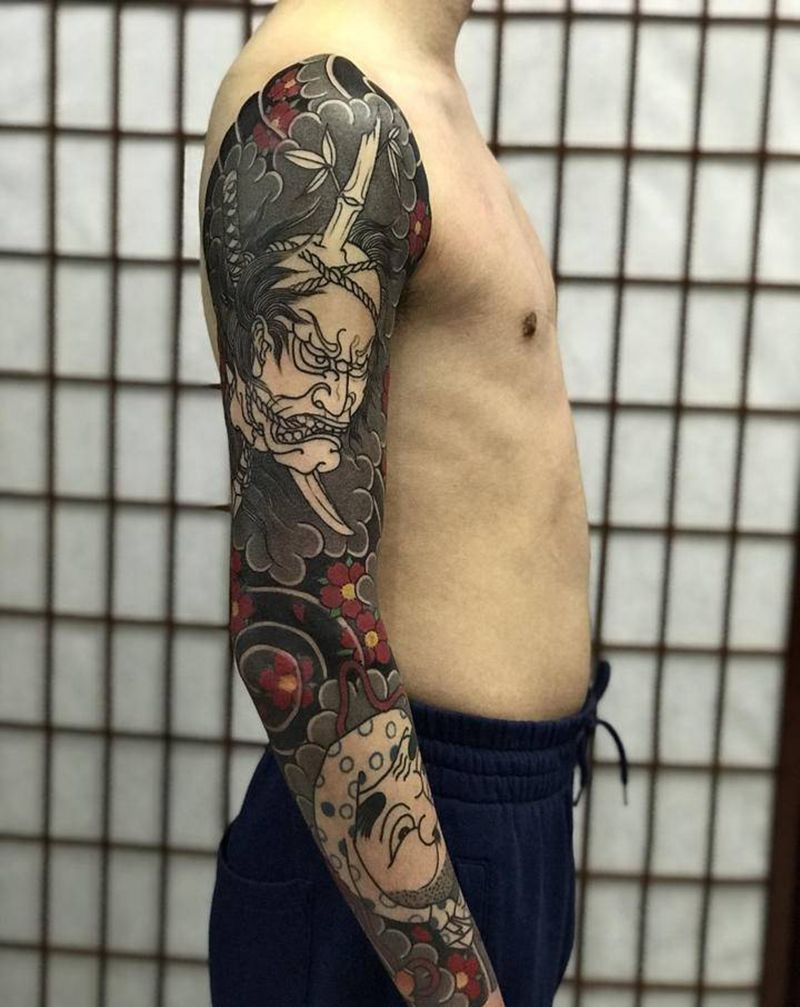 未完纹身图片_老传统纹身图案