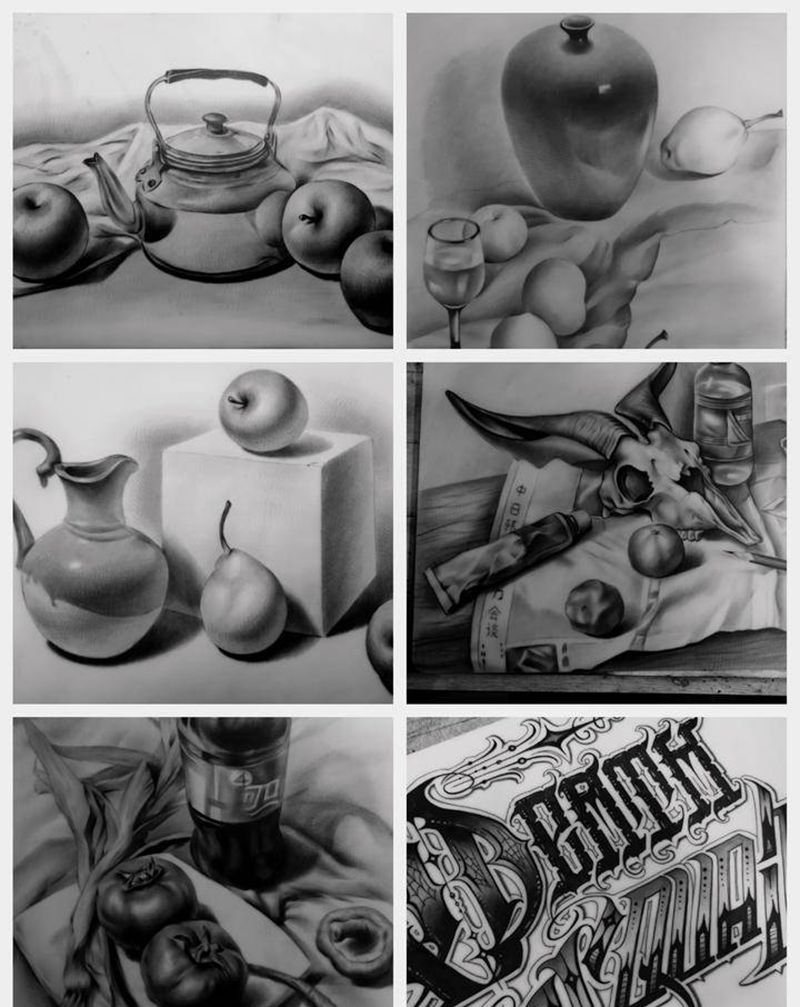 学生练习皮纹身图片_练习皮纹身图案