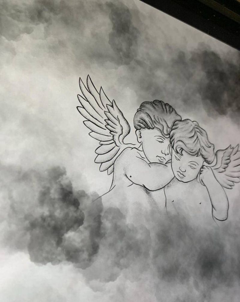 手稿纹身图片_手臂欧美写实Old School纹身图案