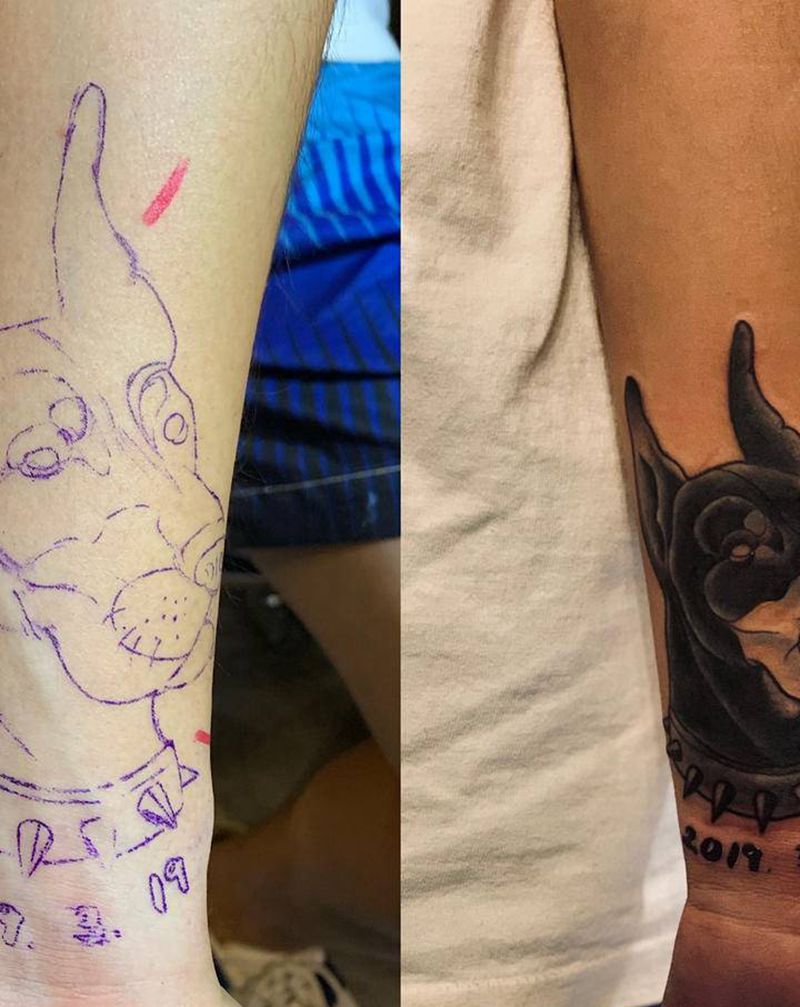 new school纹身图片_手部New School纹身图案