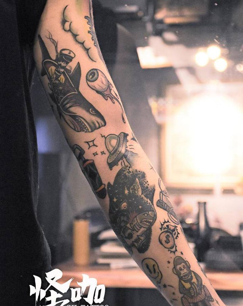 old school纹身图片_手臂Old School纹身图案