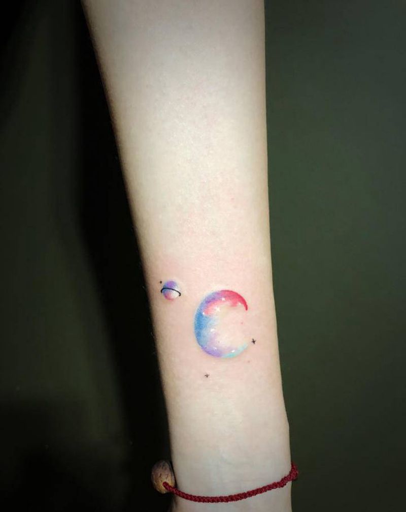 小清新英文字母纹身图片_手臂花体字纹身图案