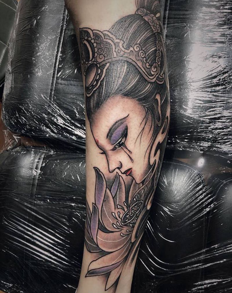 好久没做题材了，客人喜欢纹身图片_手臂纹身图案