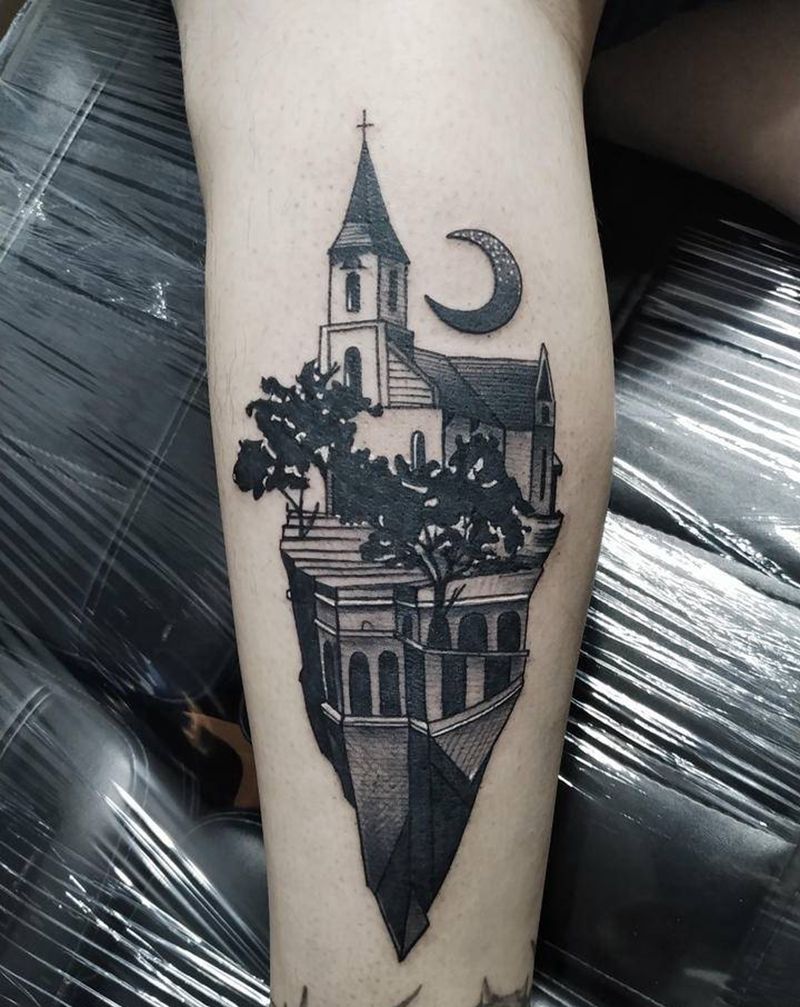 暗黑 —— 修改添加纹身图片_腿部纹身图案