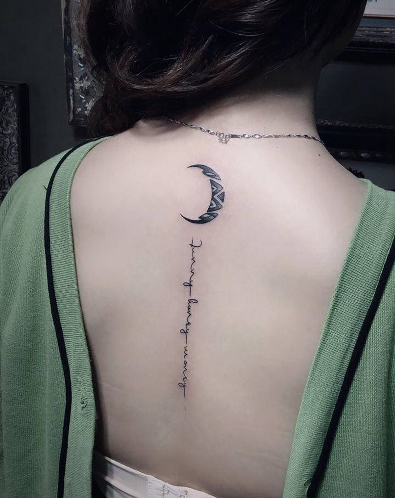 精致纹身图片_背部纹身图案