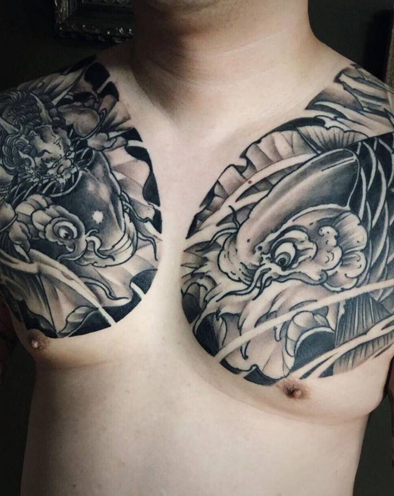 双胛，未完待续…纹身图片_手臂胸部纹身图案