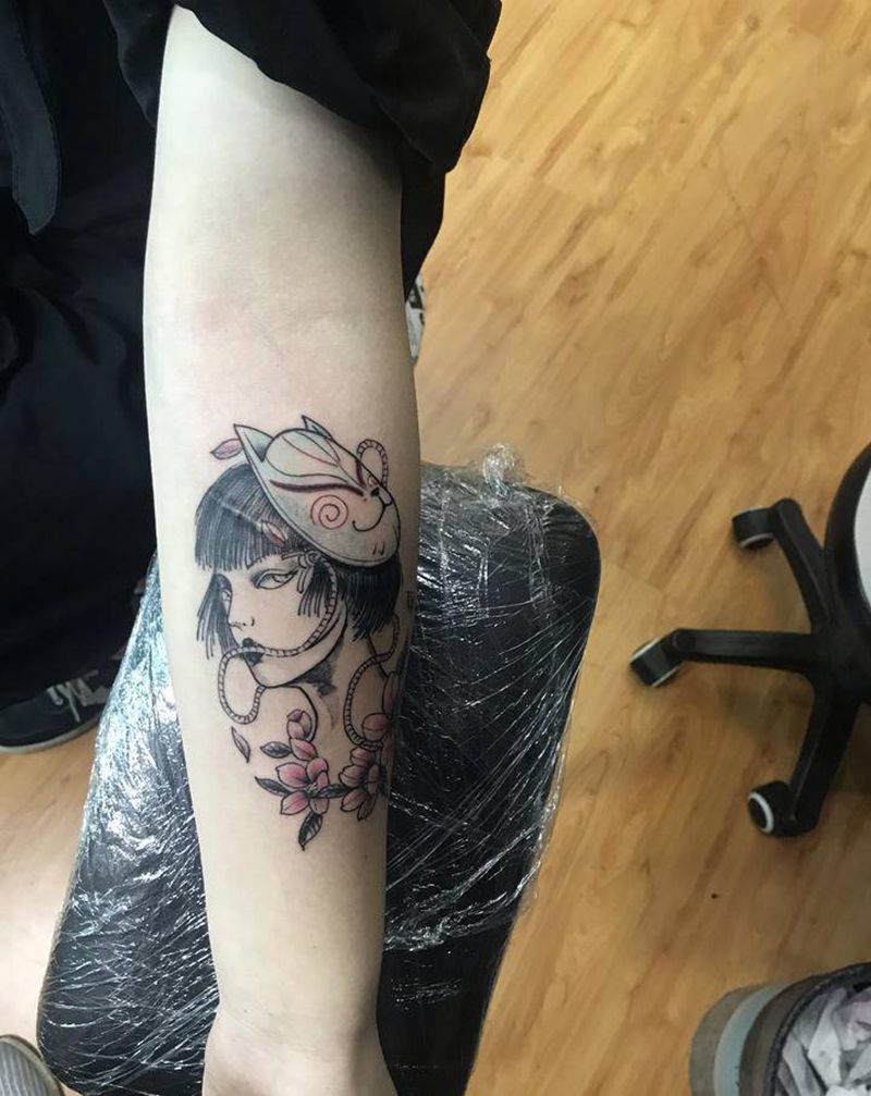 盖疤痕纹身图片_手臂纹身图案