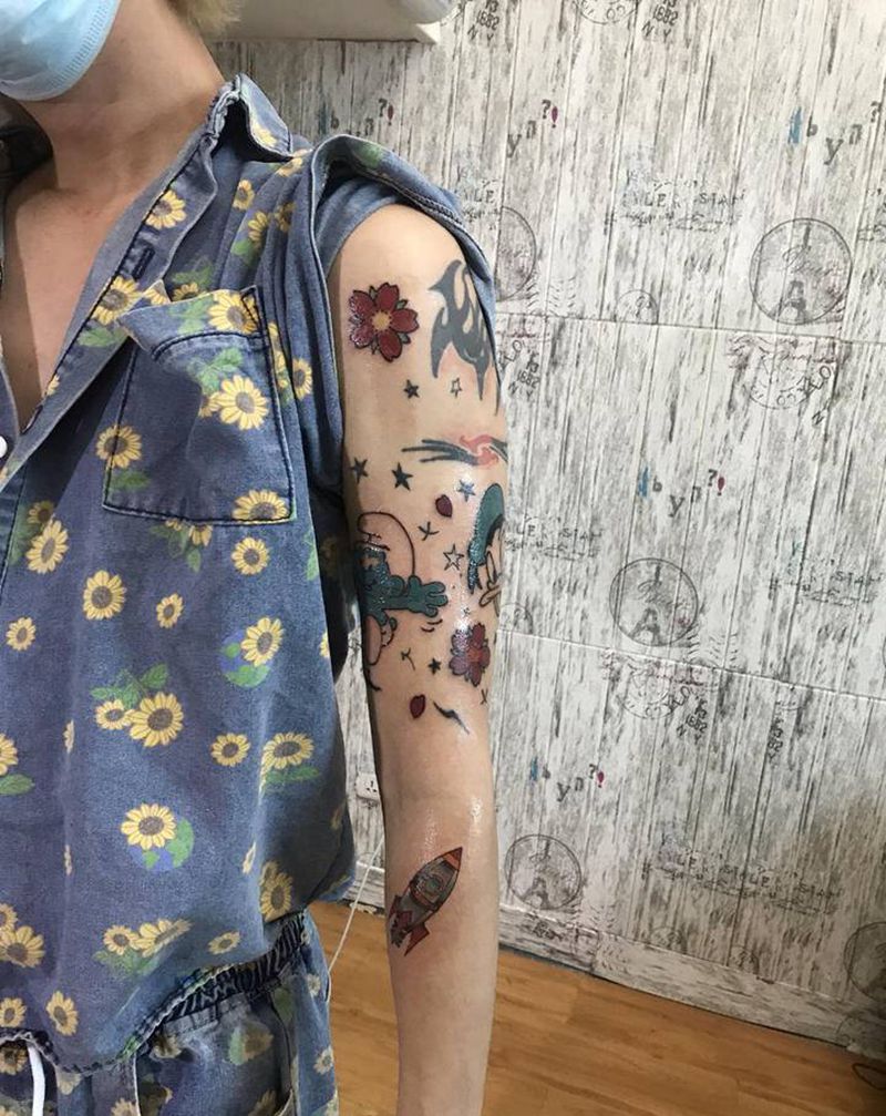 school纹身图片_手臂纹身图案