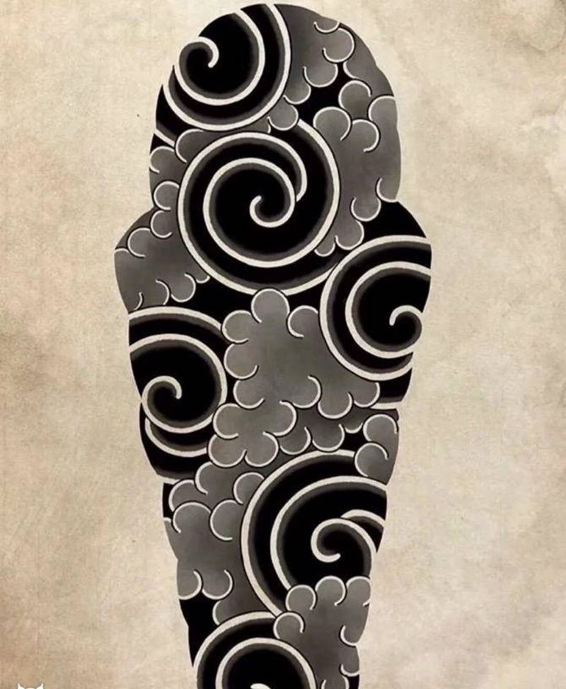 日式花臂4000纹身图片_手臂老传统纹身图案